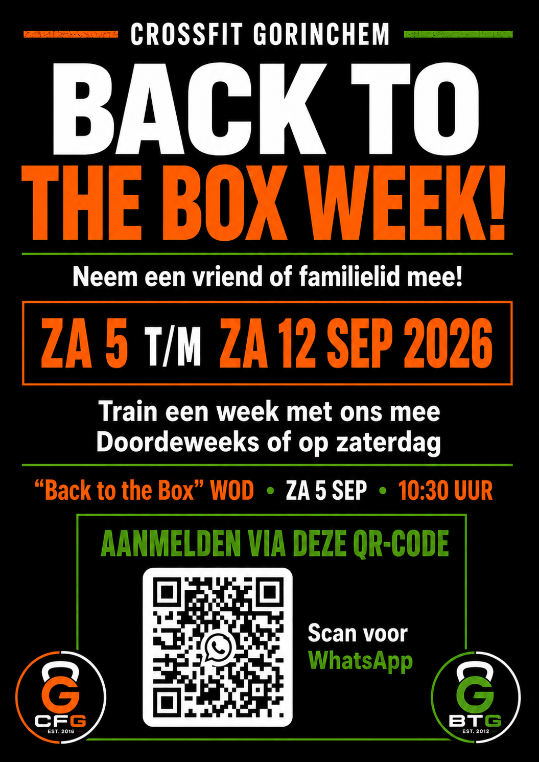 Back to the Box Week CrossFit Gorinchem